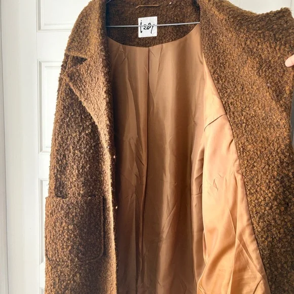 Cozy Chocolate Brown Teddy Coat | Oversized Faux Fur Jacket Size M/L - Picture 10 of 16